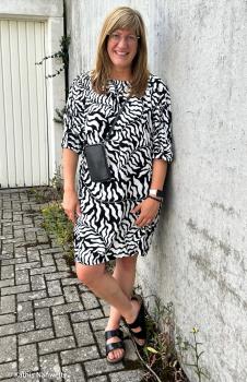 Preview: Viskose Dancing Algae Schwarz/Weiß von Swafing by Thorsten Berger